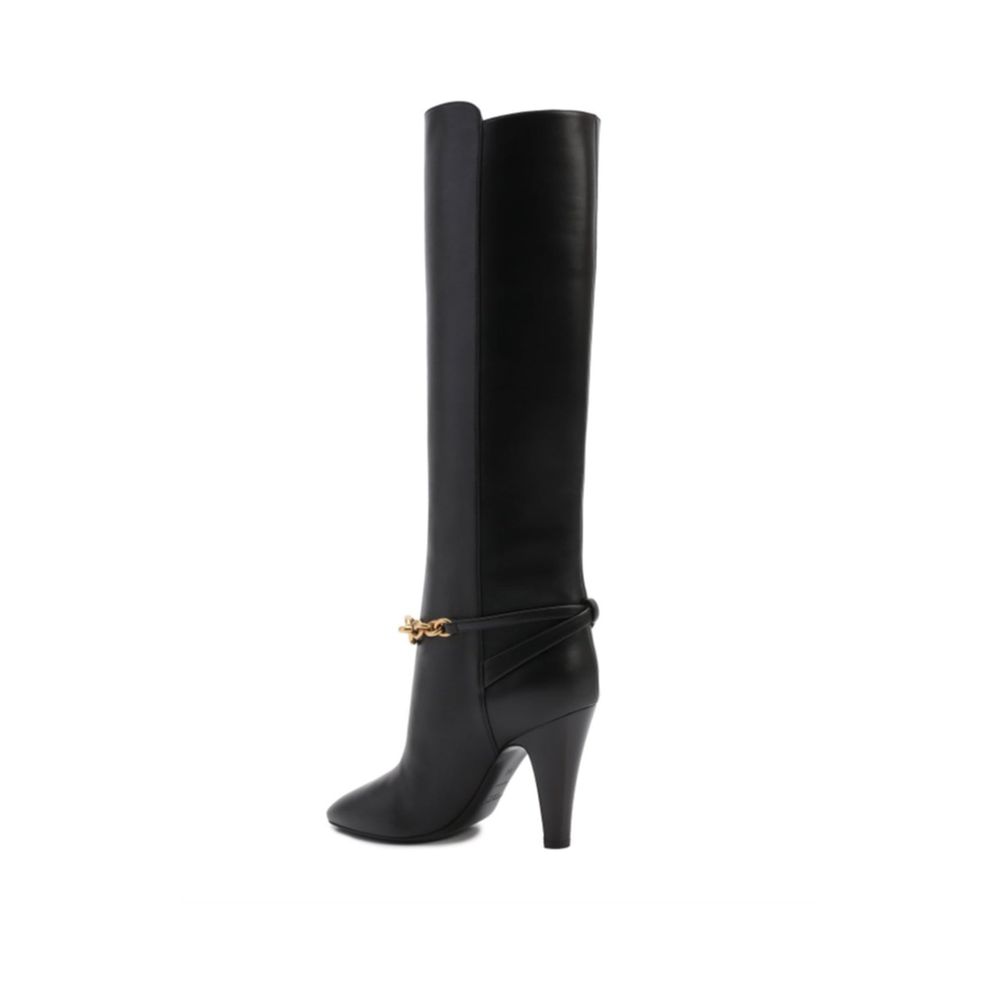 Saint Laurent Leather Boots Glam Steals