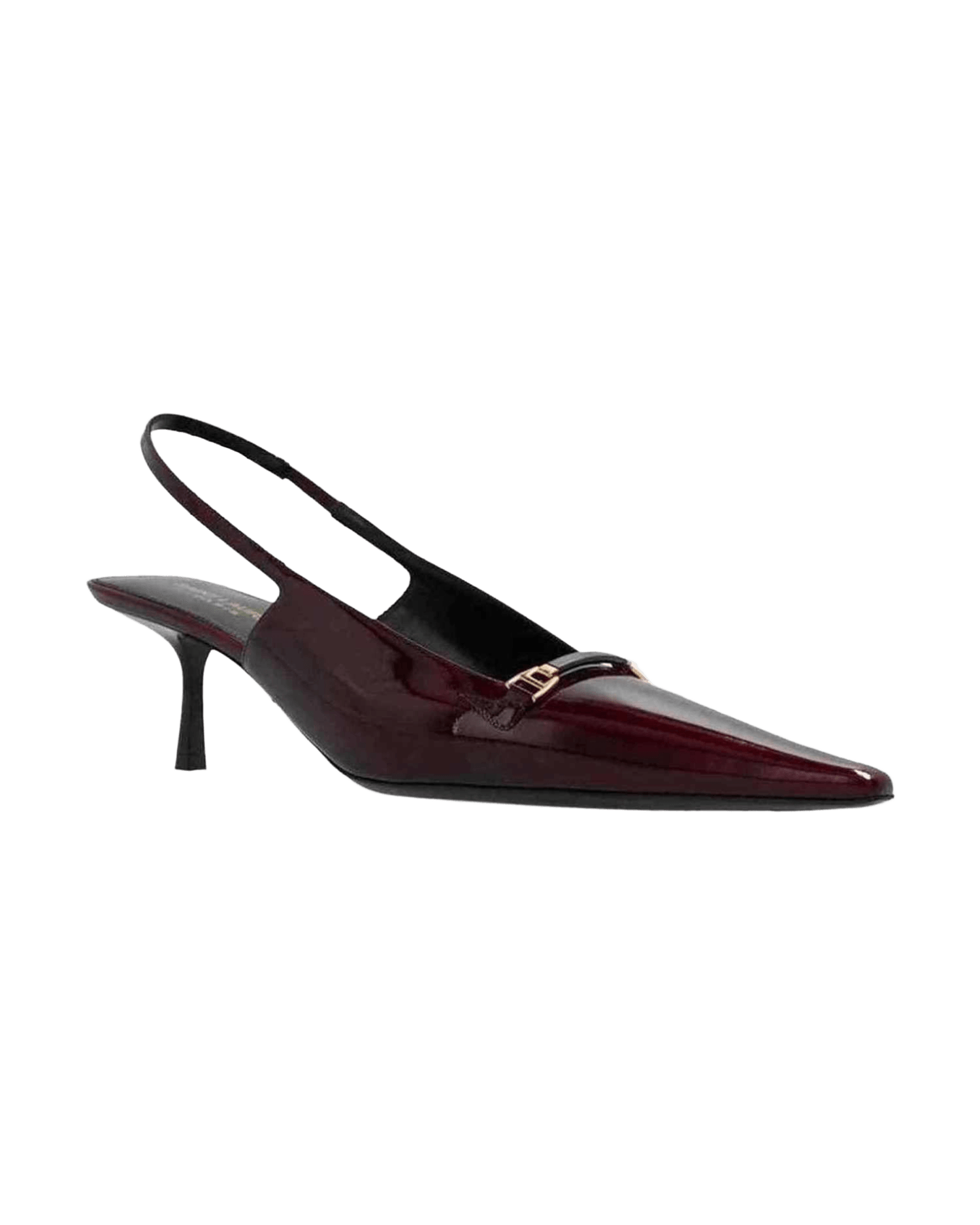Saint Laurent Leather Carine Slingback Pumps Glam Steals