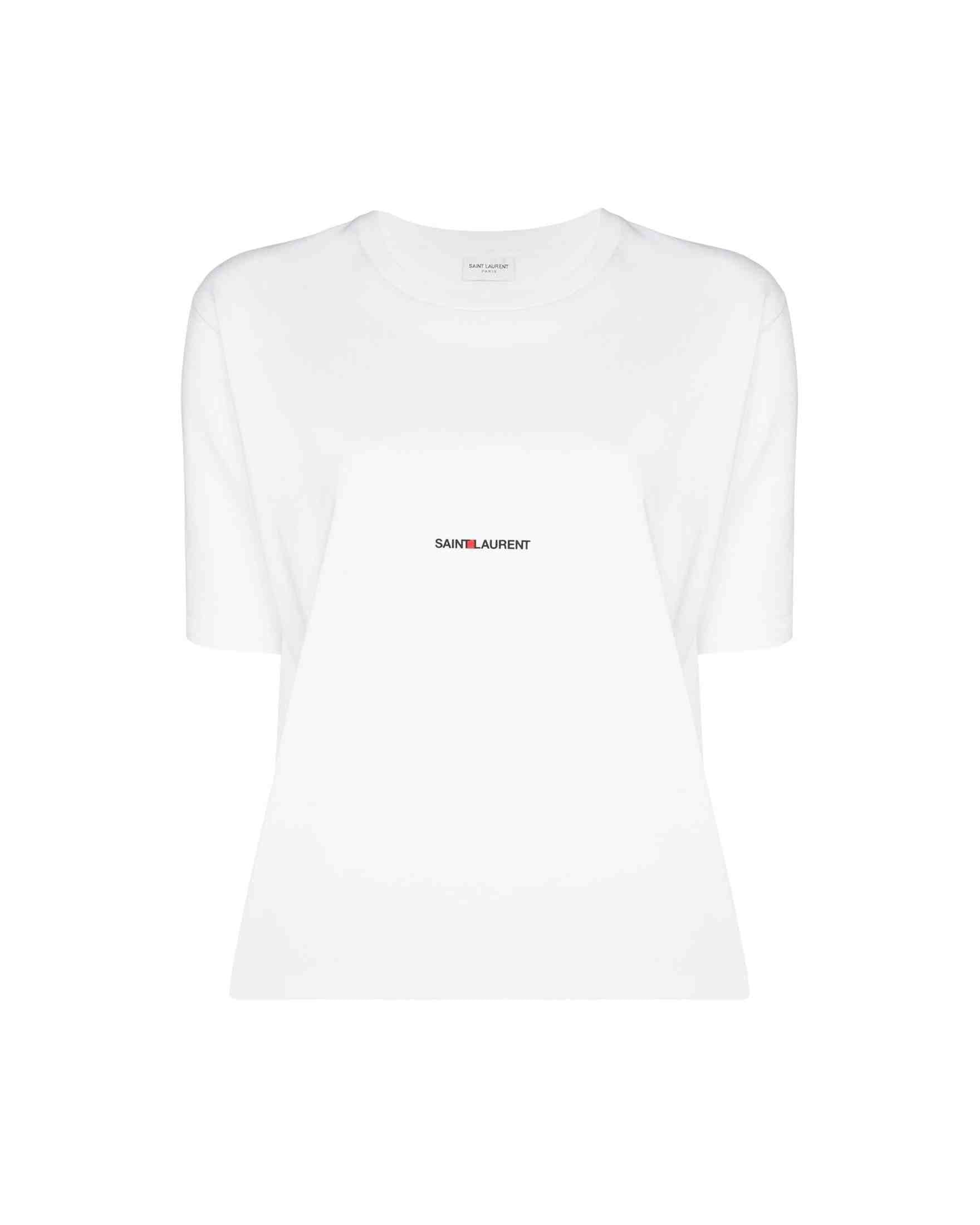 Saint Laurent Logo Print T-shirt Glam Steals