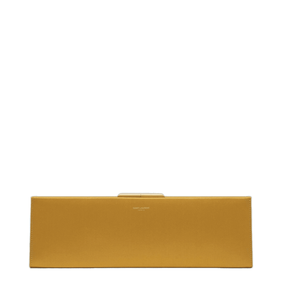 Saint Laurent Orange Satin Midnight Clutch Large Glam Steals