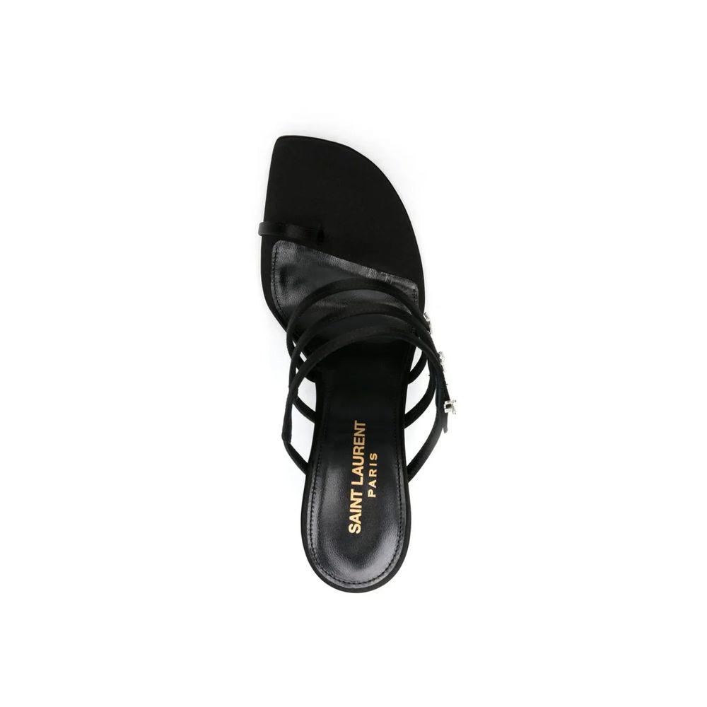 Saint Laurent Satin Jerry 95 Sandals Glam Steals