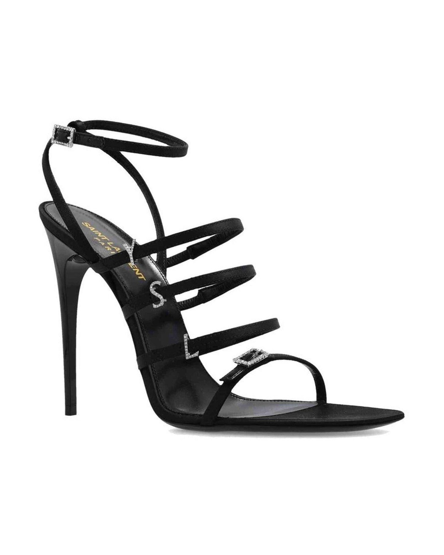 Saint Laurent Satin Jerry Sandals Glam Steals
