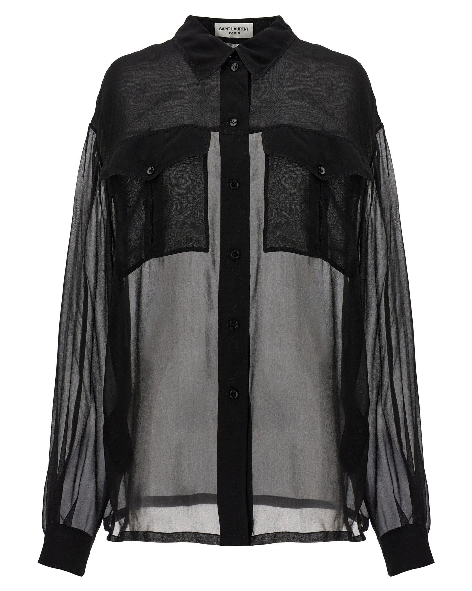 Saint Laurent Silk Muslin Shirt Glam Steals