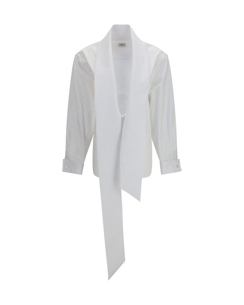 Saint Laurent White Cotton Dress Shirt Glam Steals