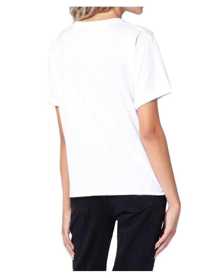 Saint Laurent White Cotton T-Shirt