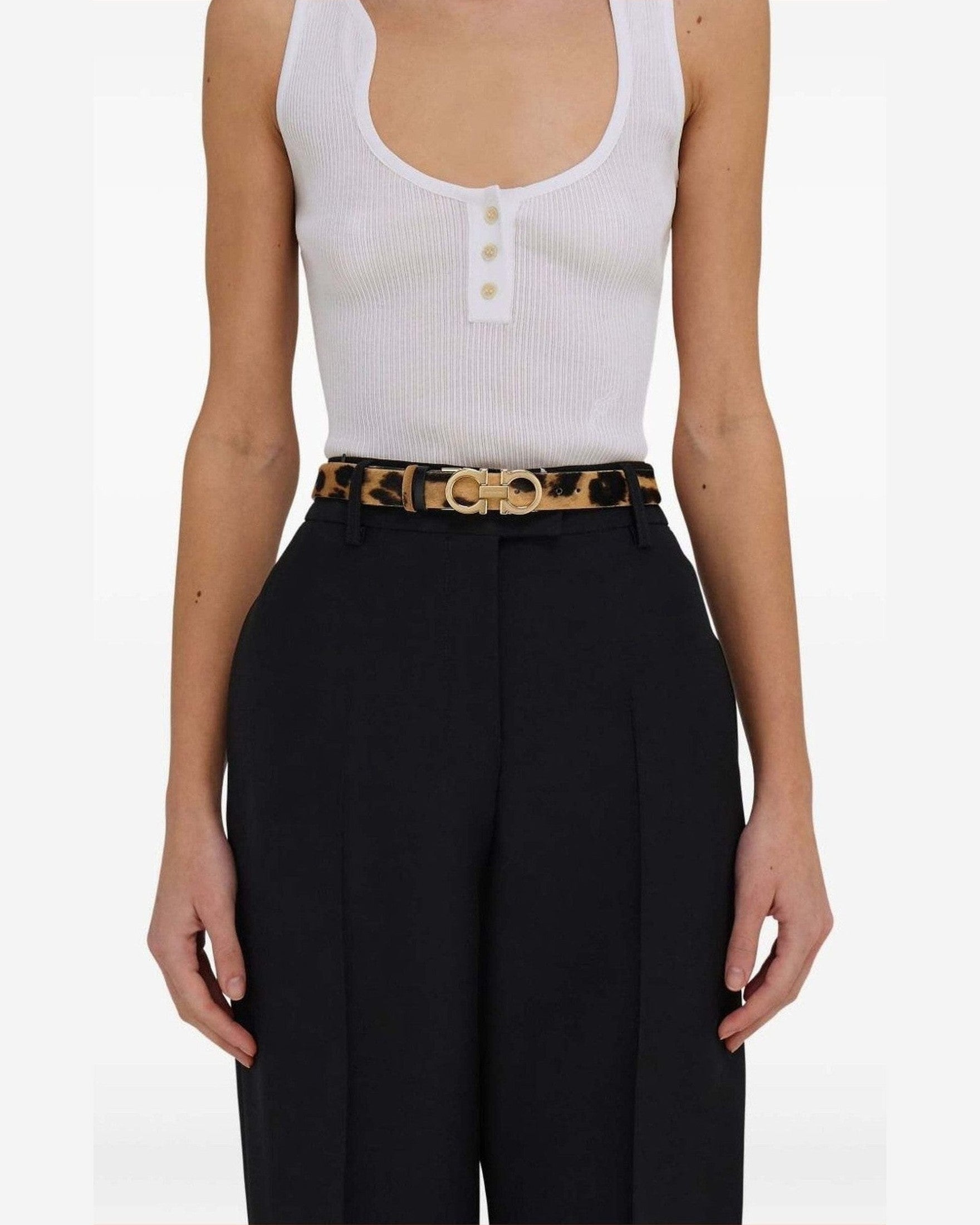 Salvatore Ferragamo Adjustable Gancini Belt Glam Steals