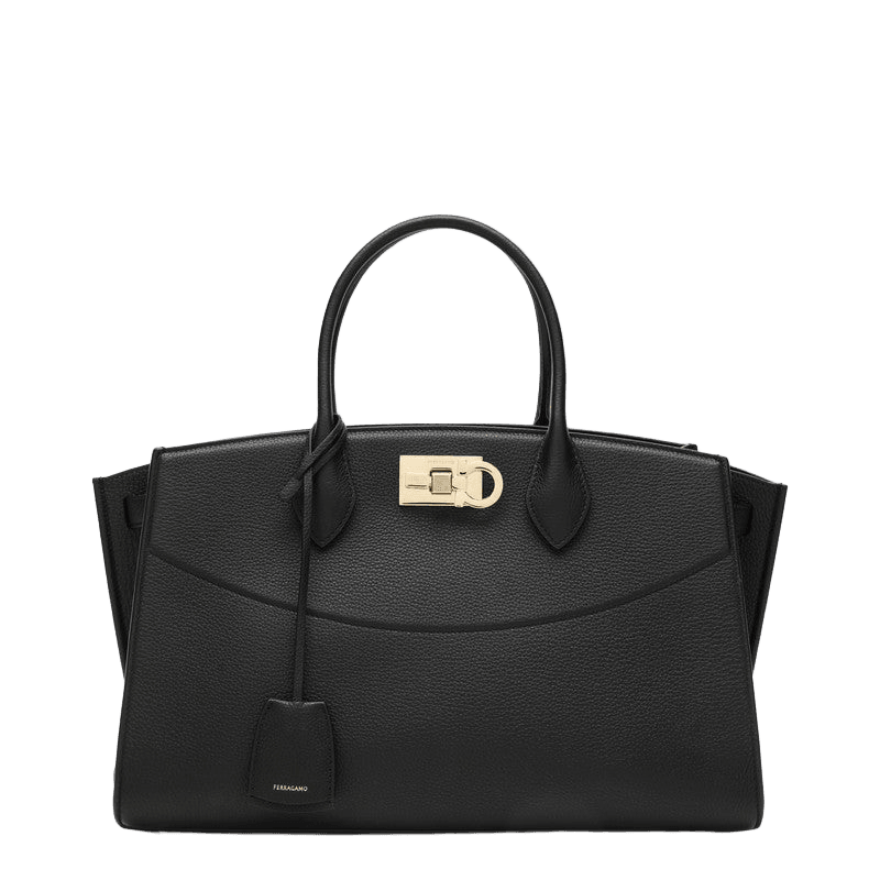 Salvatore Ferragamo Black Studio L Bag Glam Steals
