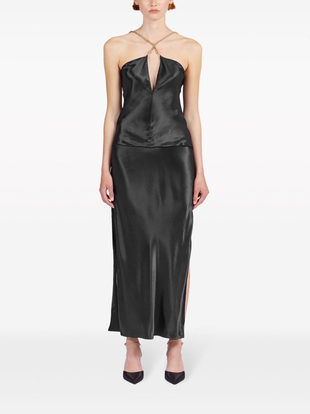 Salvatore Ferragamo Black Top Glam Steals
