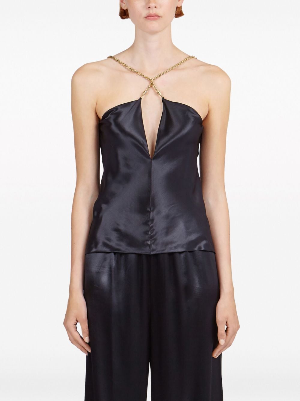 Salvatore Ferragamo Black Top Glam Steals