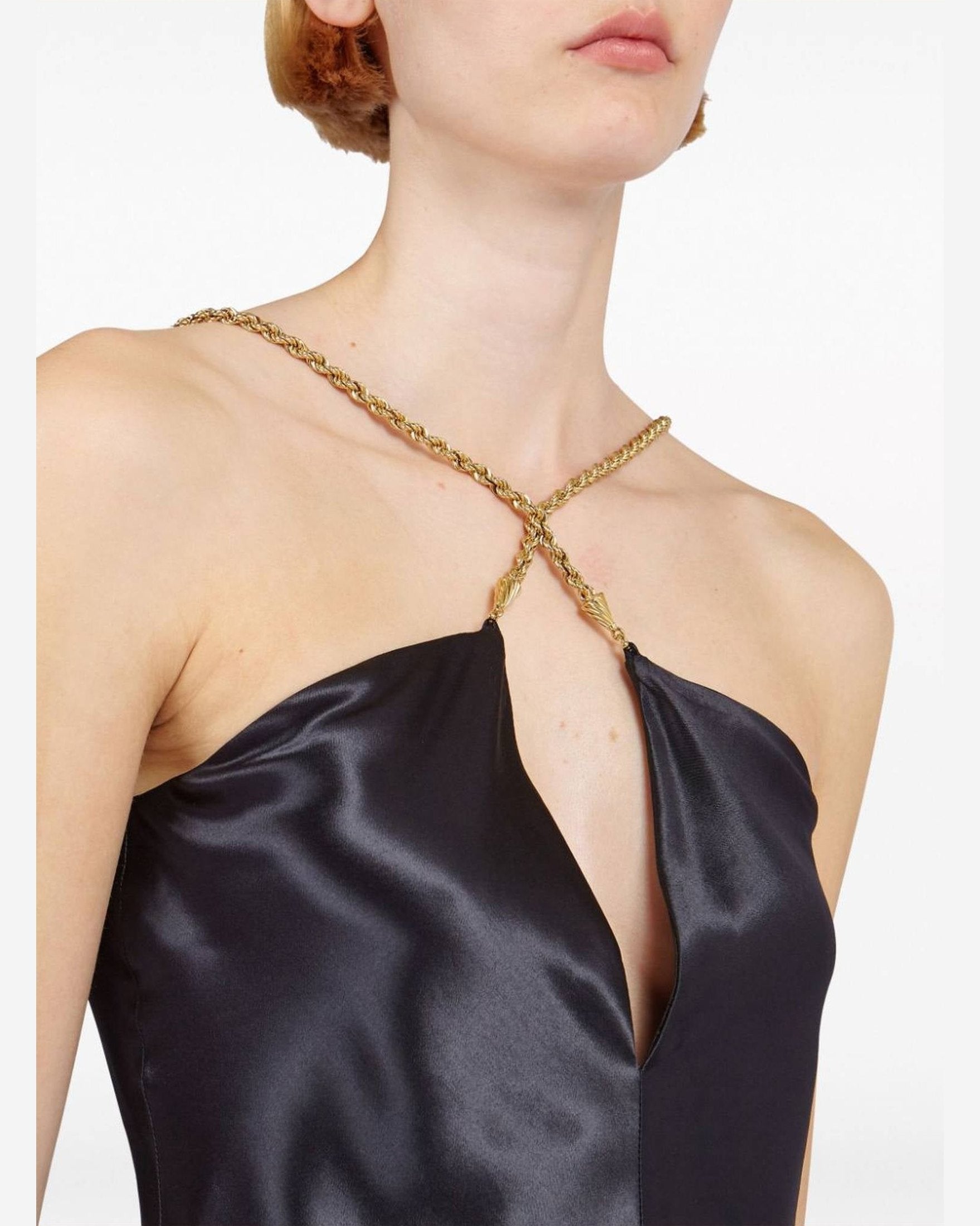 Salvatore Ferragamo Black Top Glam Steals