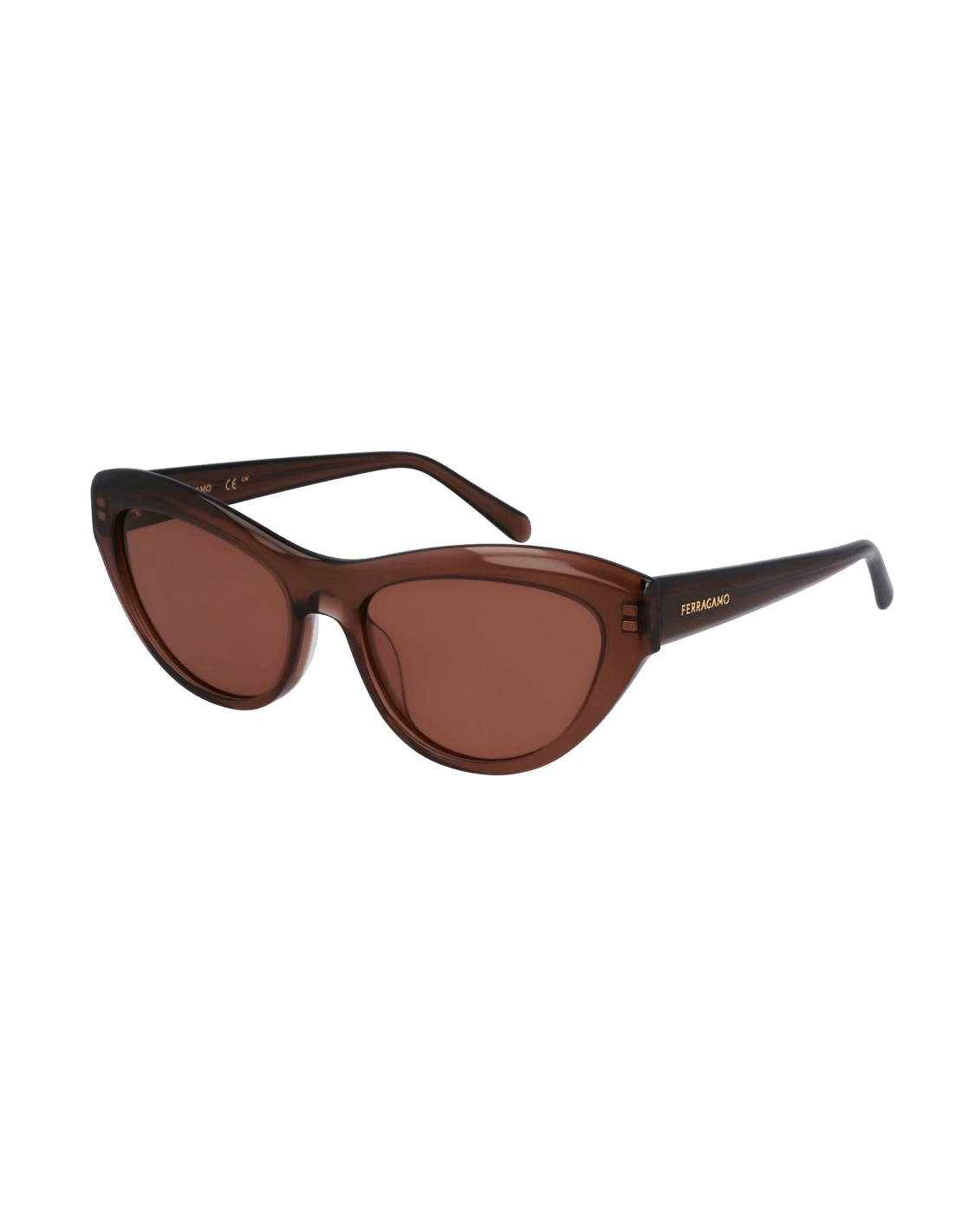 Salvatore Ferragamo Brown Acetate Sunglasses Glam Steals