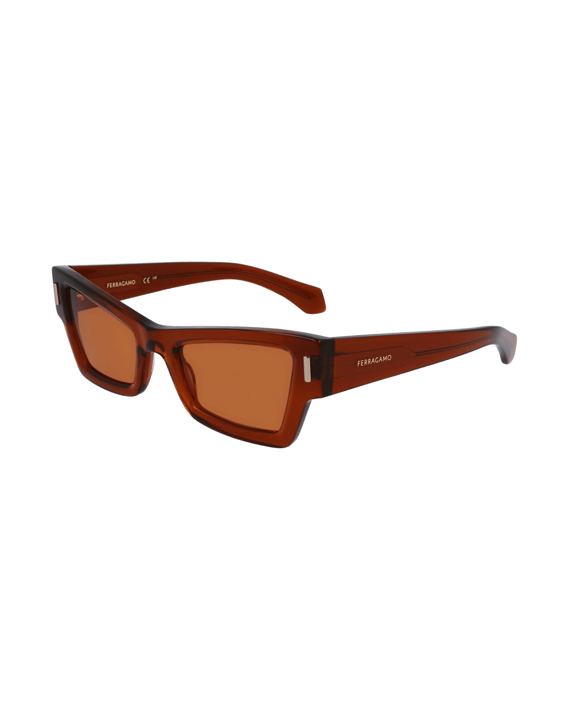 Salvatore Ferragamo Brown Acetate Sunglasses Glam Steals