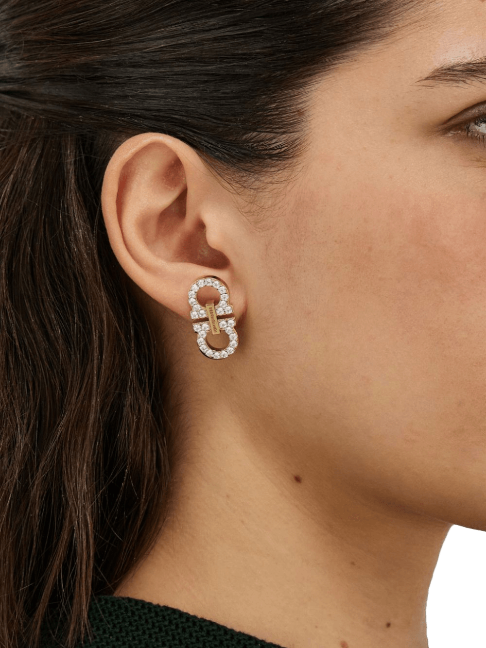 Salvatore Ferragamo Double Gancini Earrings Glam Steals