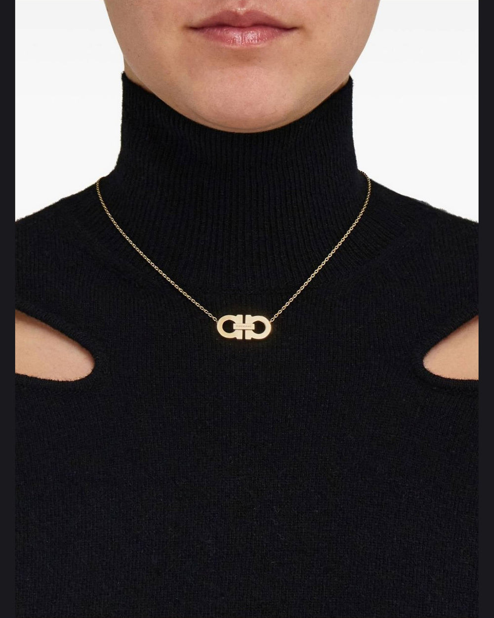 Salvatore Ferragamo Gancini Pendant Necklace Glam Steals