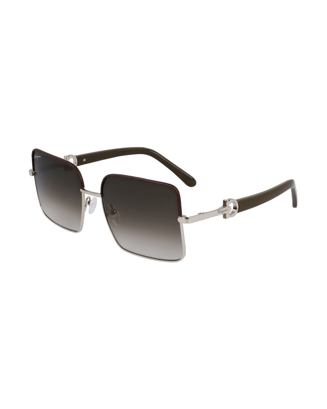 Salvatore Ferragamo Gold Metal Sunglasses Glam Steals