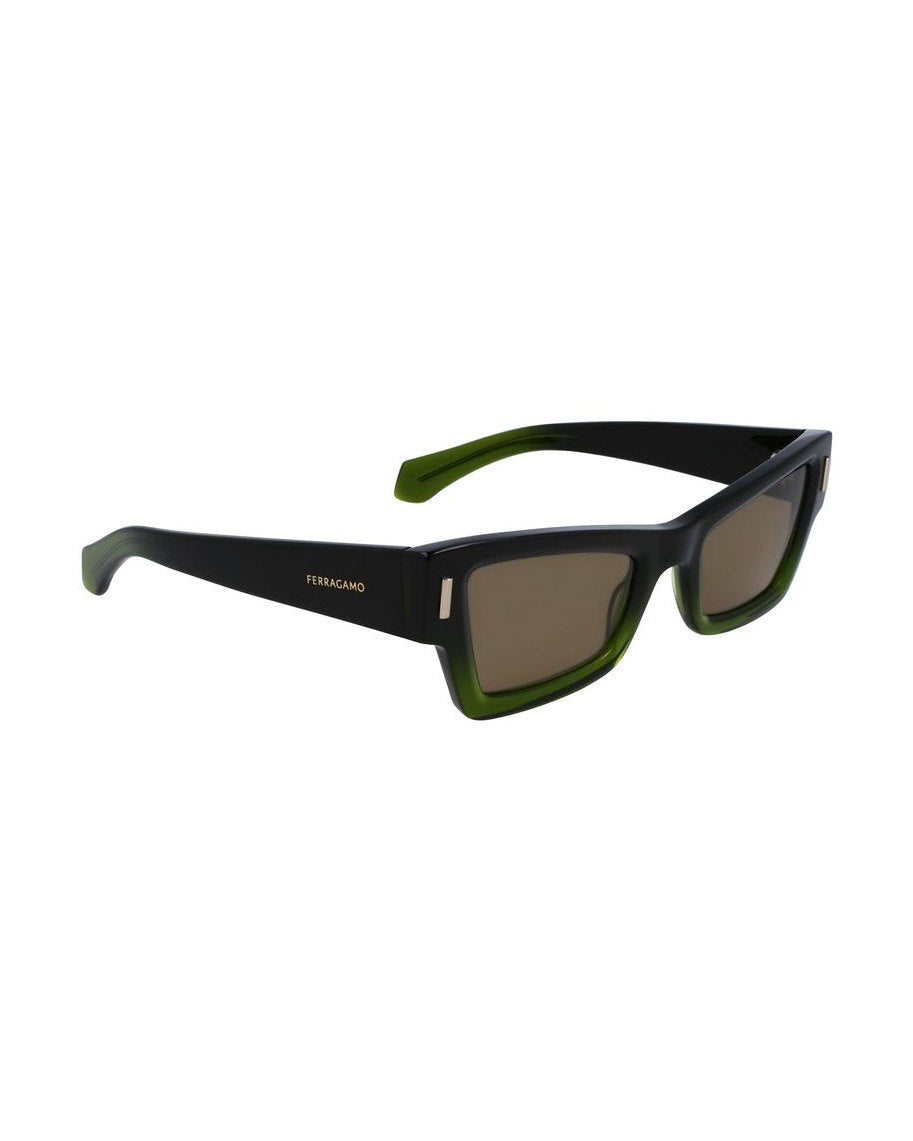 Salvatore Ferragamo Green Acetate Sunglasses Glam Steals