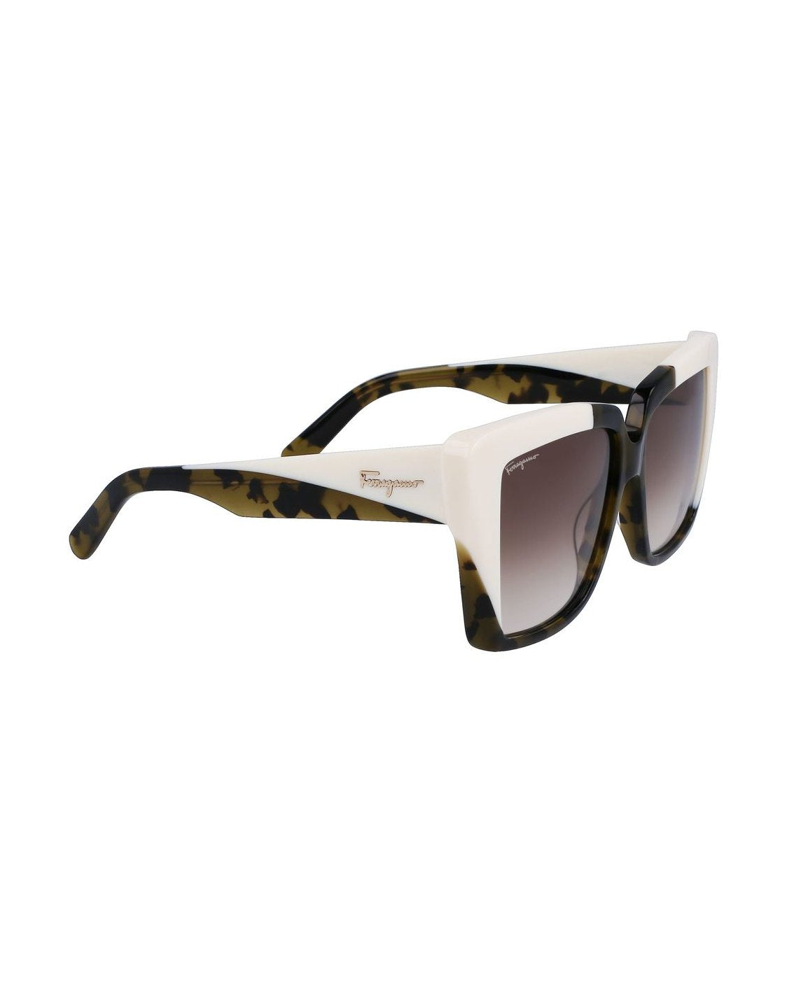 Salvatore Ferragamo Green Acetate Sunglasses Glam Steals