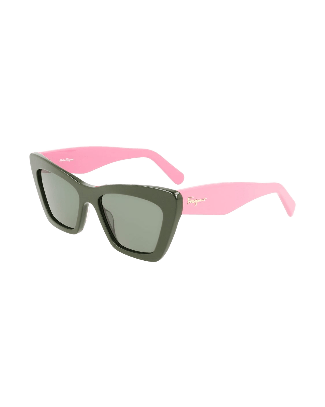 Salvatore Ferragamo Green Acetate Sunglasses Sunglasses