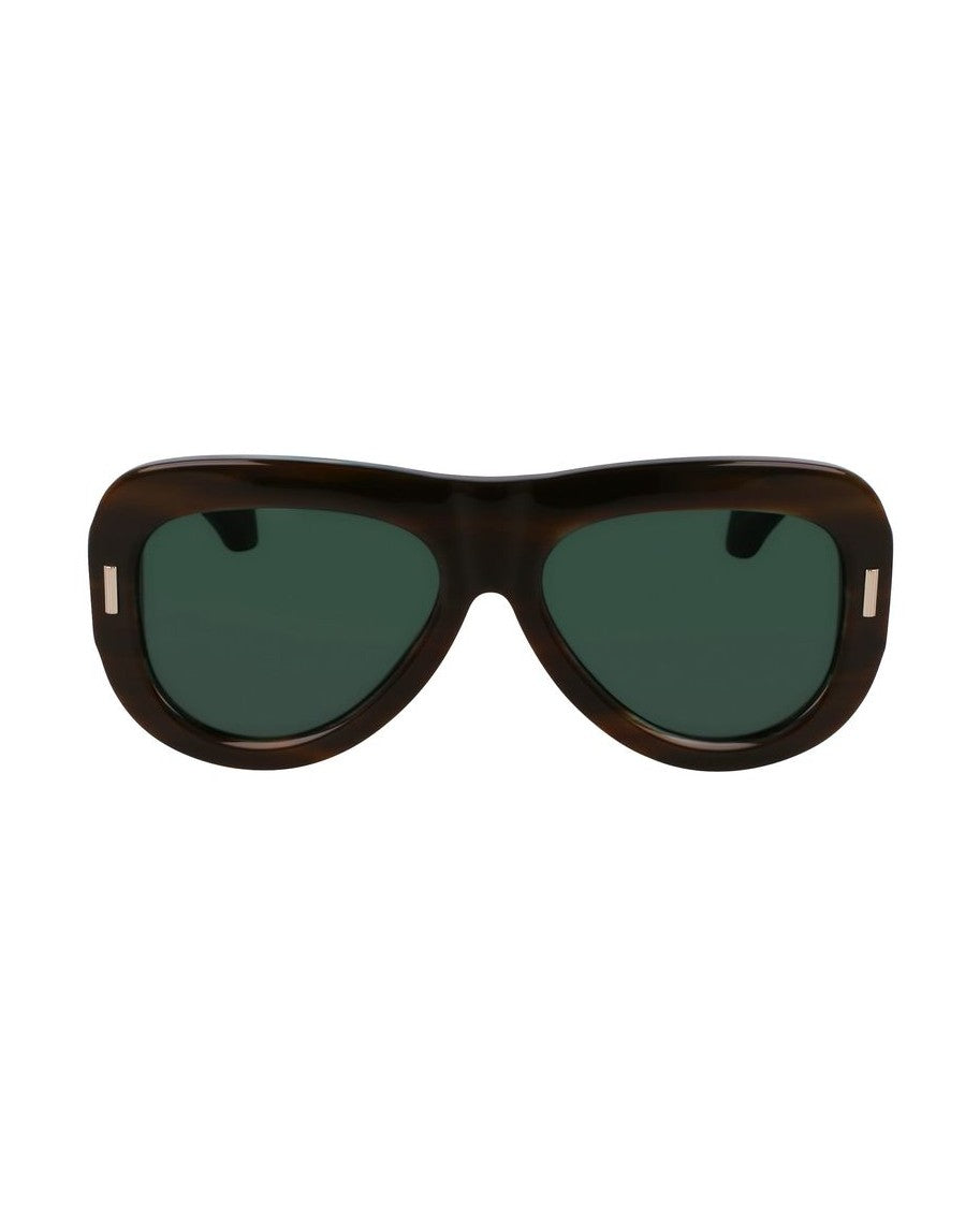 Salvatore Ferragamo Green Acetate Sunglasses Glam Steals