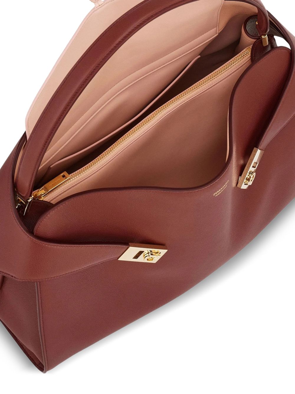 Salvatore Ferragamo Hug Soft Two Tone Shoulder Bag Glam Steals