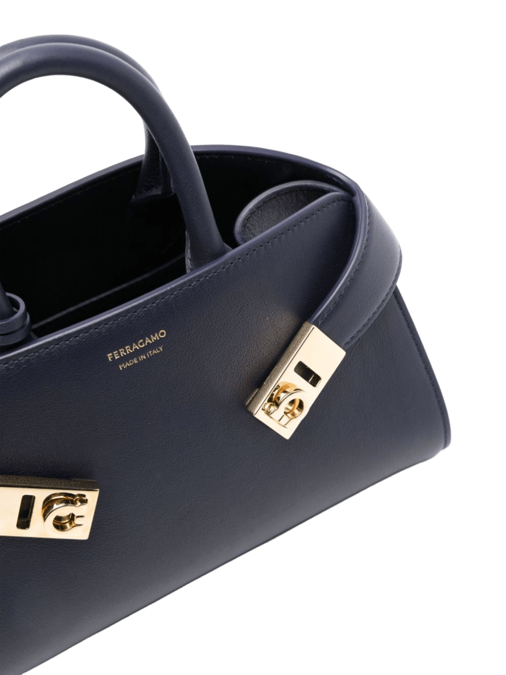 Salvatore Ferragamo Leather Logo Print Tote Bag Glam Steals