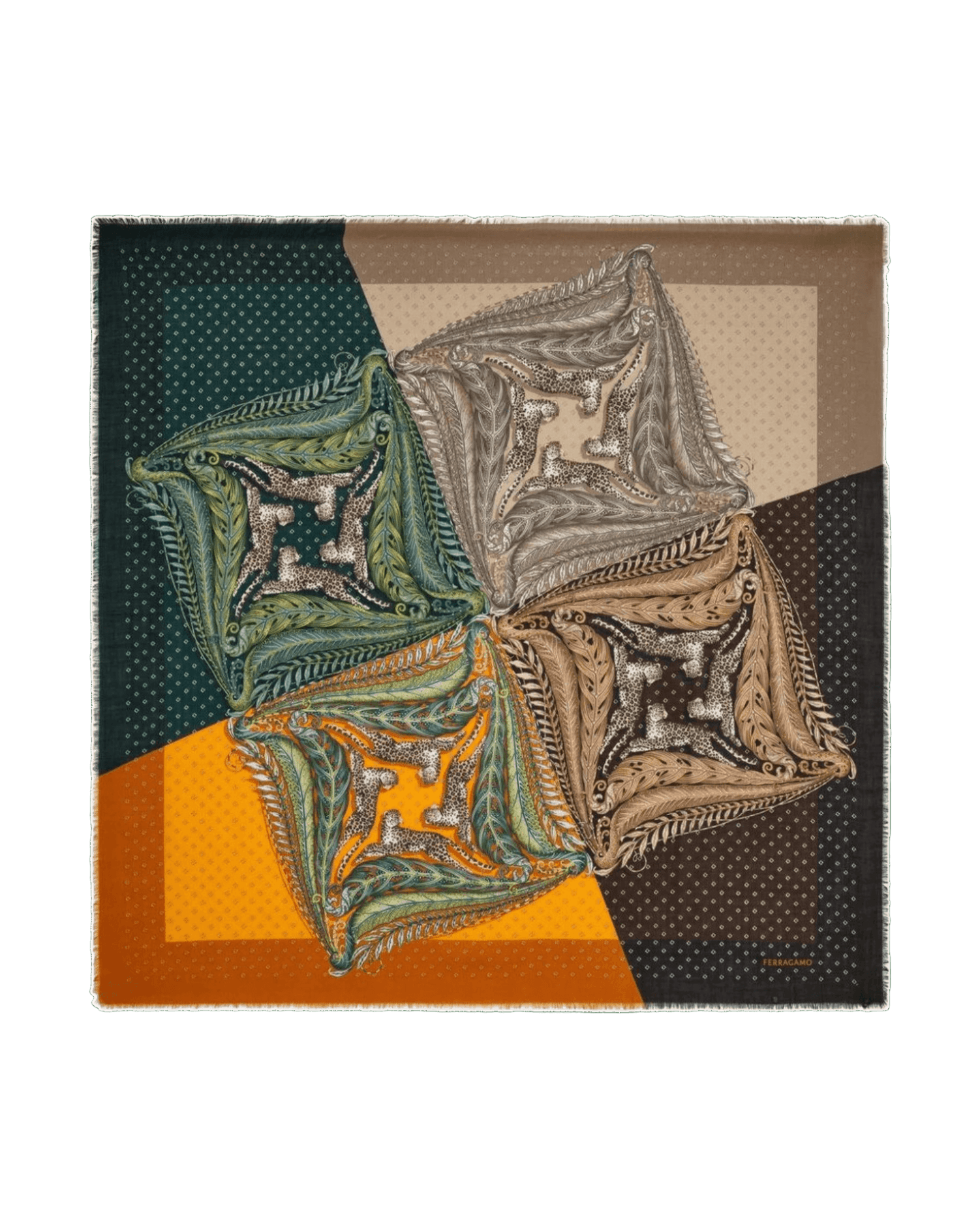 Salvatore Ferragamo Madras Print Cashmere Stole Glam Steals