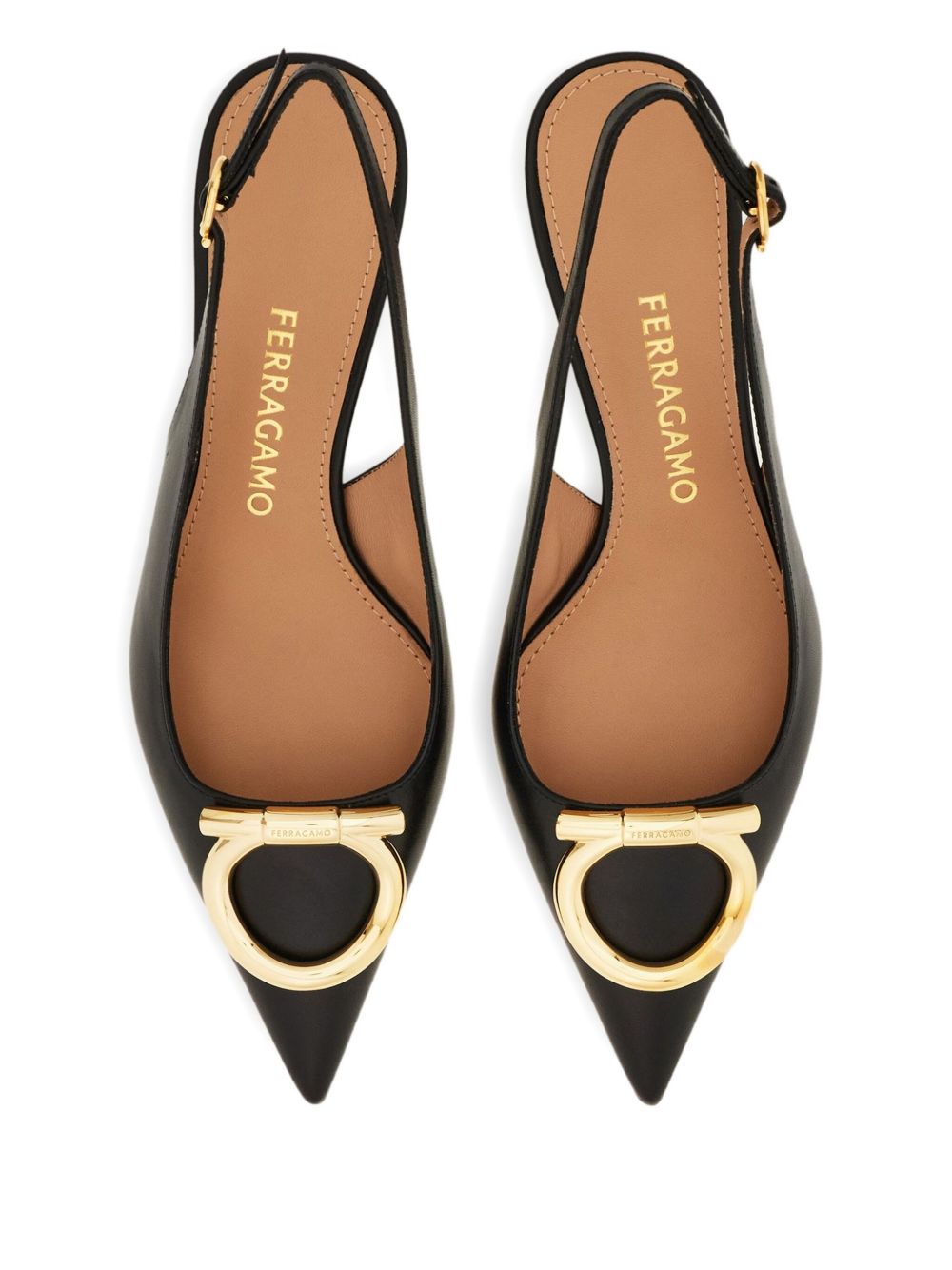 Salvatore Ferragamo Maxi Gancini Slingback Glam Steals