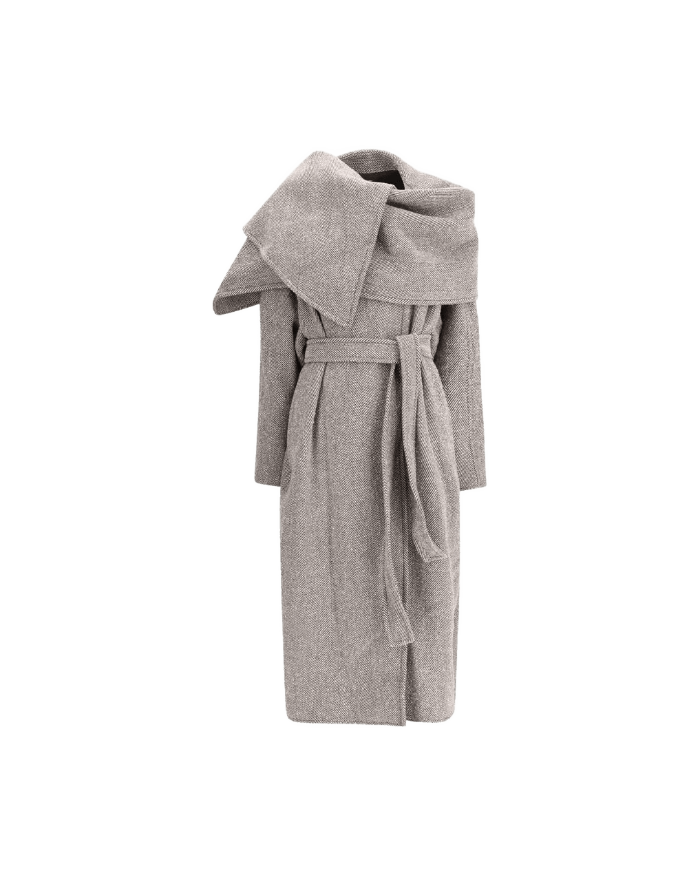 Salvatore Ferragamo Oversized Asymmetric Coat Glam Steals