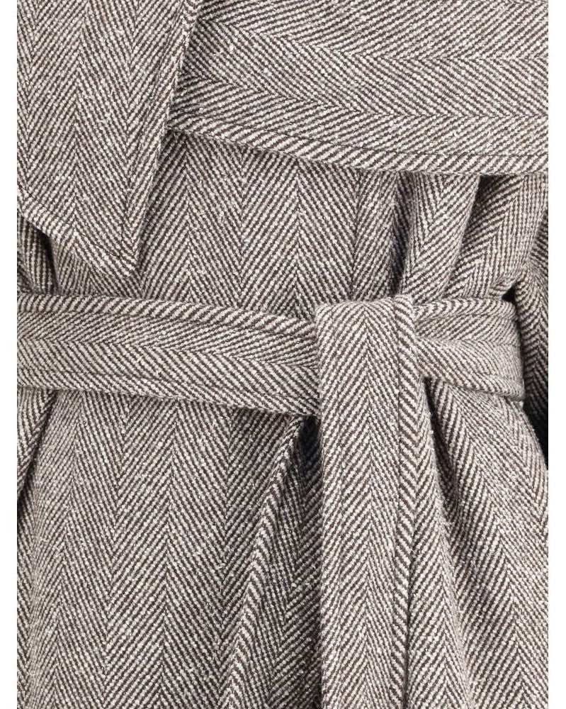 Salvatore Ferragamo Oversized Asymmetric Coat Glam Steals