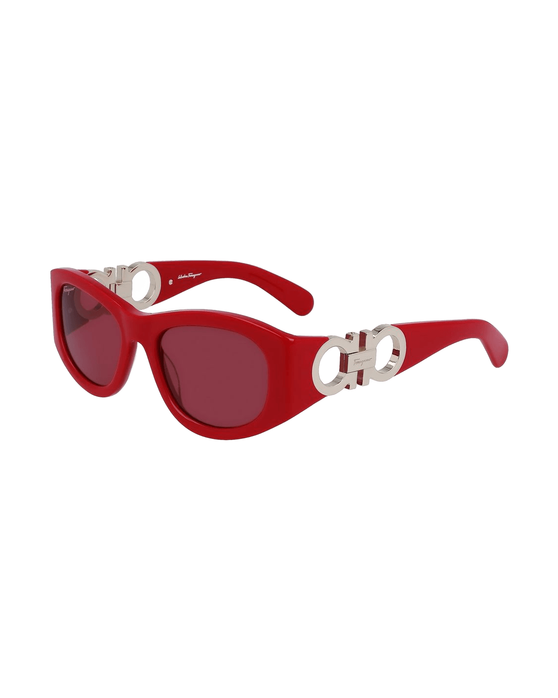 Salvatore Ferragamo Red Acetate Sunglasses Sunglasses