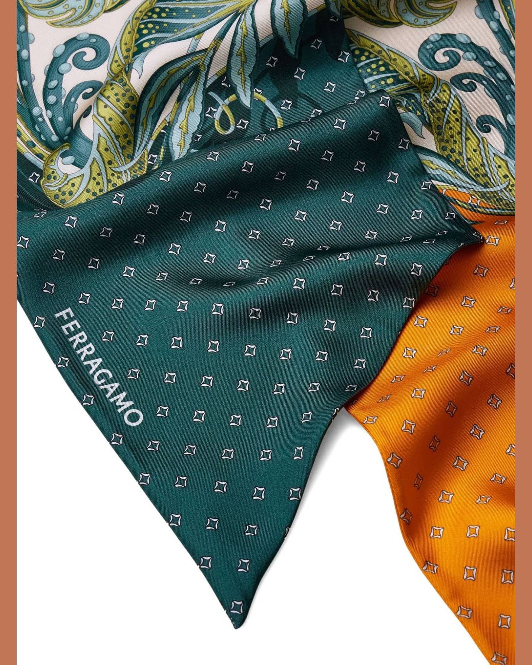 Salvatore Ferragamo Silk Madras Print Bandeau Glam Steals