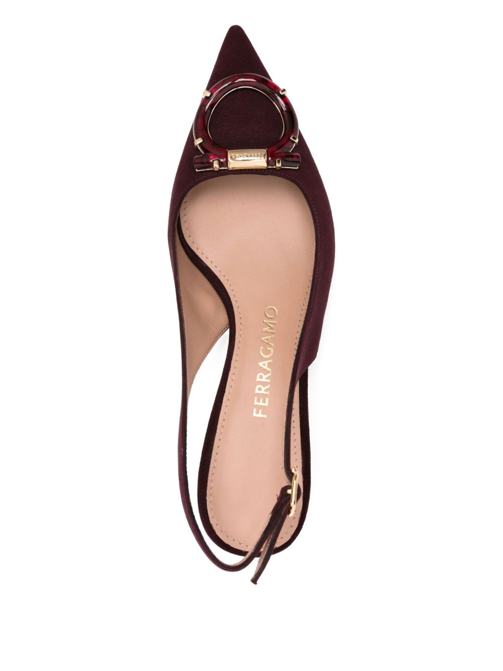 Salvatore Ferragamo with Heel Bordeaux Glam Steals