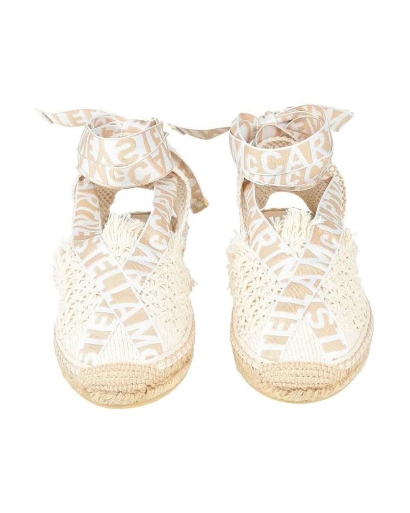 Stella Mccartney Beige Canvas Espadrilles Sandals