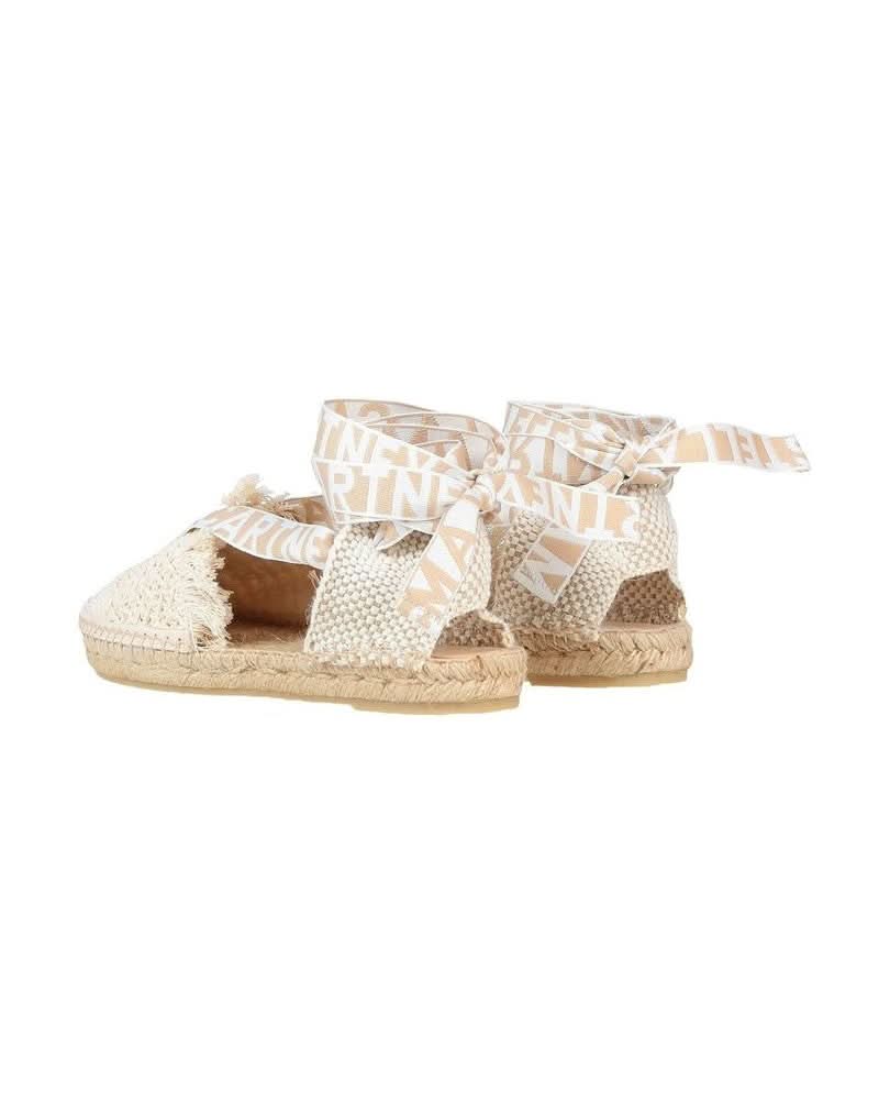 Stella Mccartney Beige Canvas Espadrilles Sandals