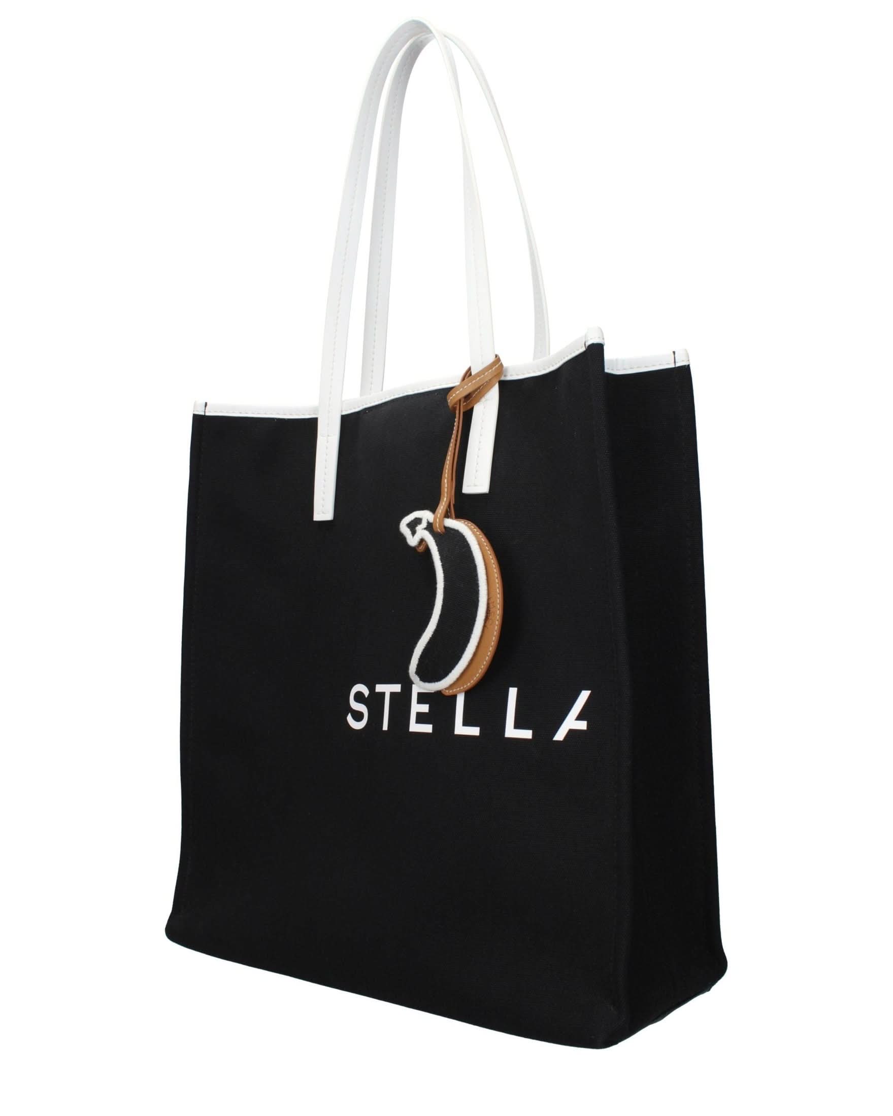 Stella Mccartney Black Fabric Shoulder Bag Glam Steals