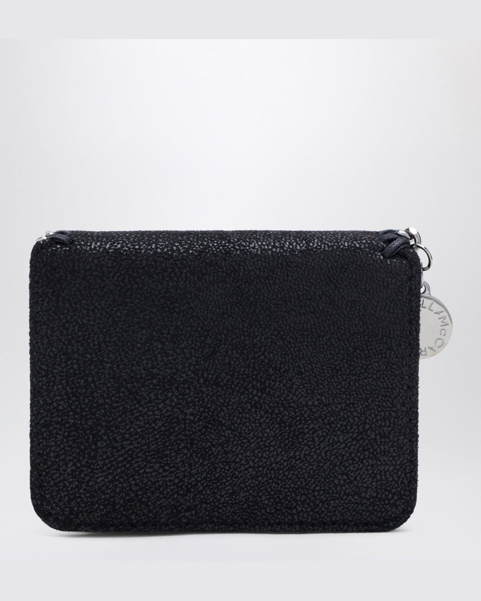 Stella Mccartney Black Falabella Flap Wallet Glam Steals