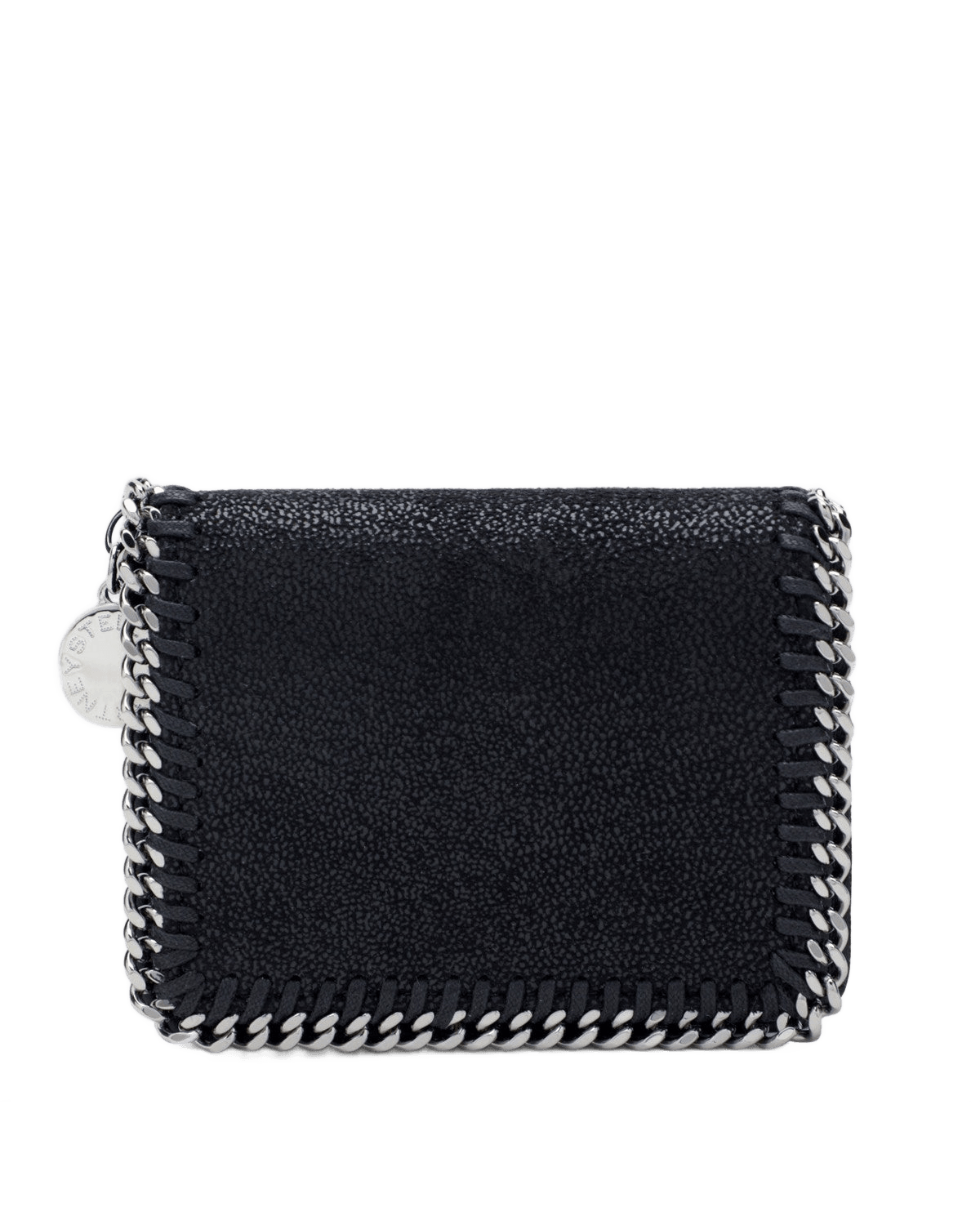 Stella Mccartney Black Falabella Flap Wallet Glam Steals