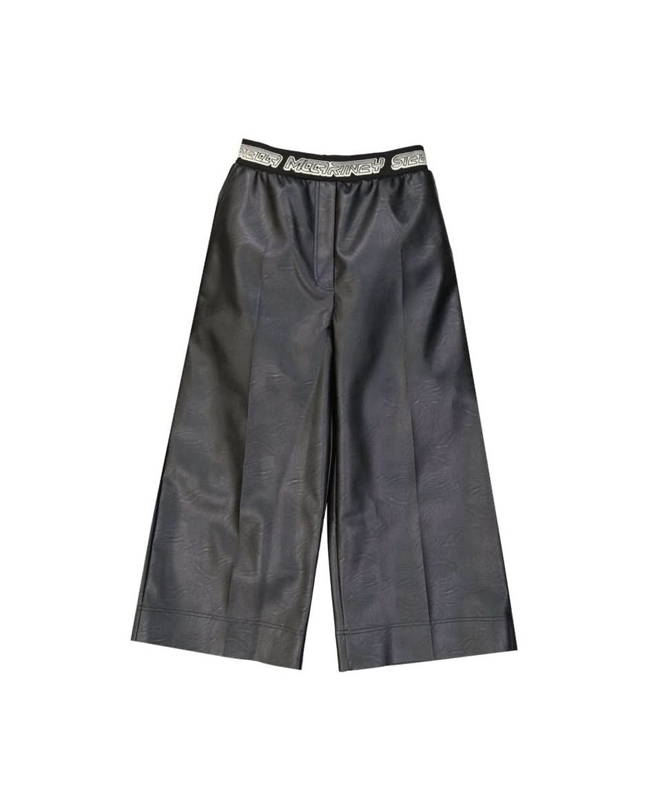Stella Mccartney Black Leather Pant Trousers