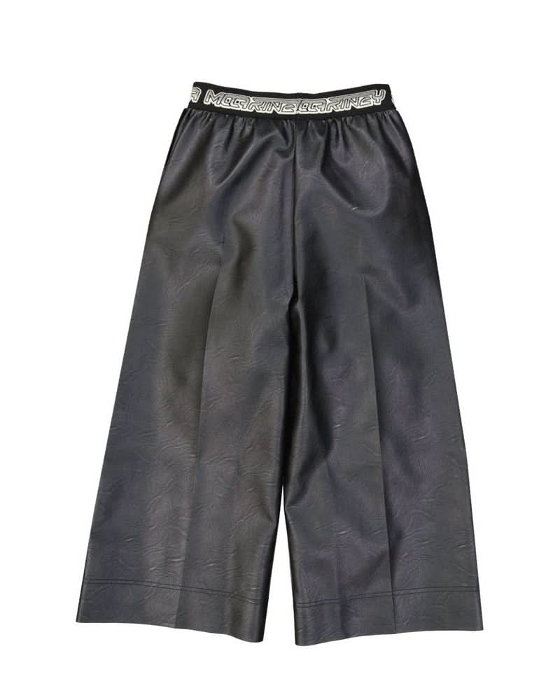Stella Mccartney Black Leather Pant Trousers