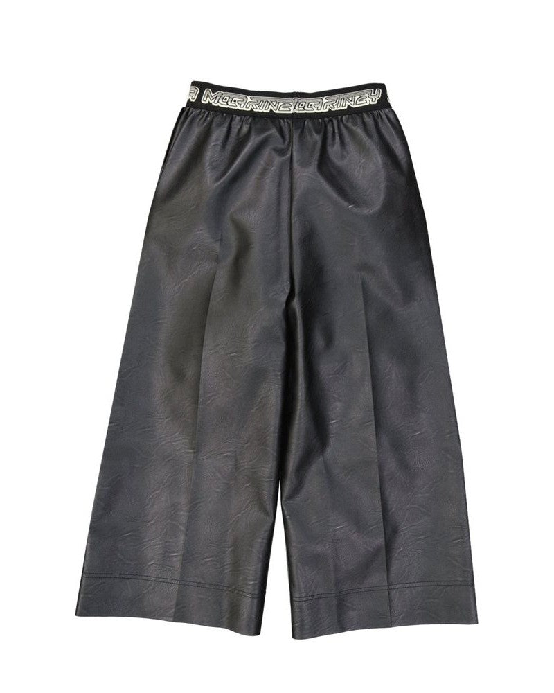 Stella Mccartney Black Leather Pant Trousers