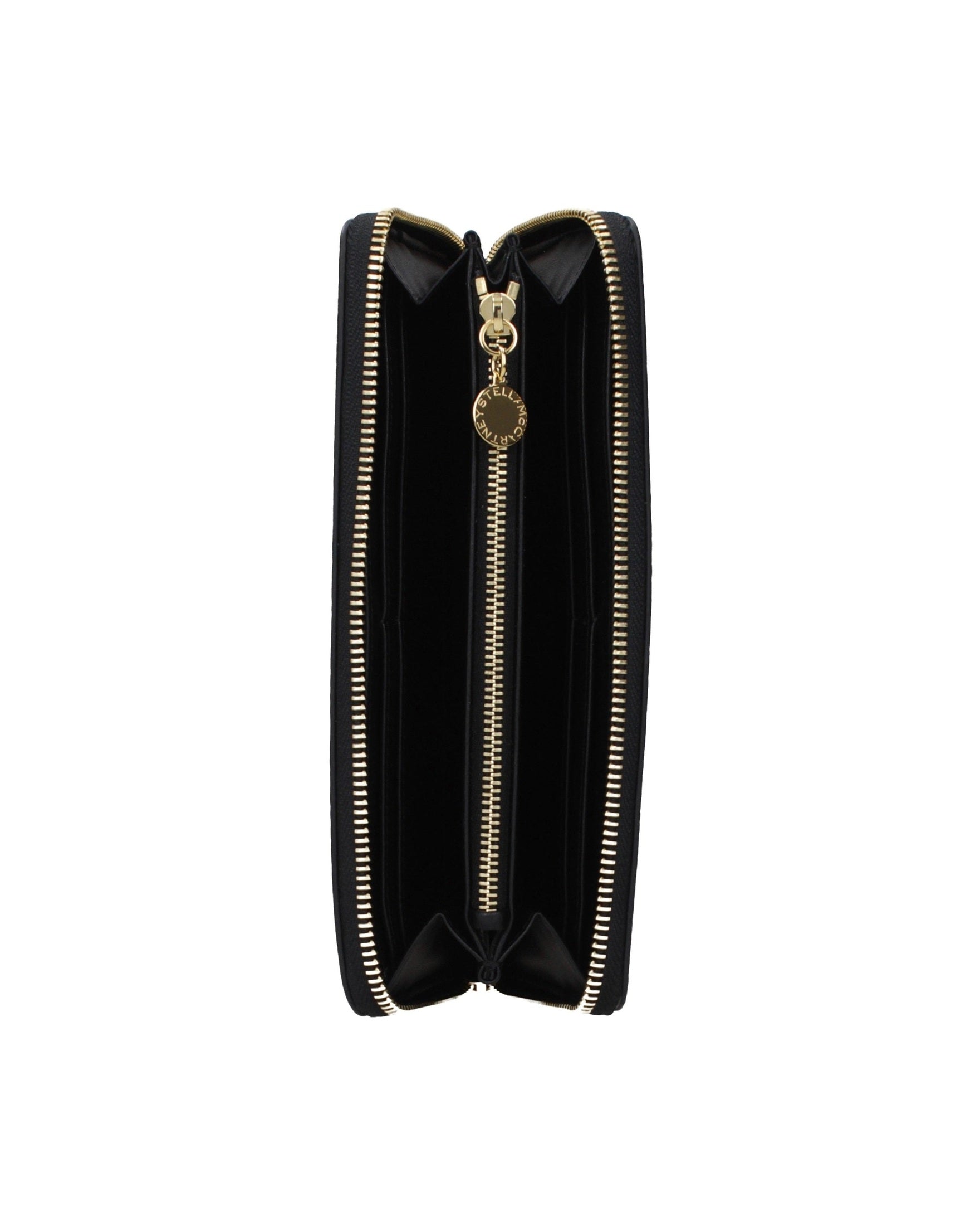 Stella Mccartney Black Leather Wallet