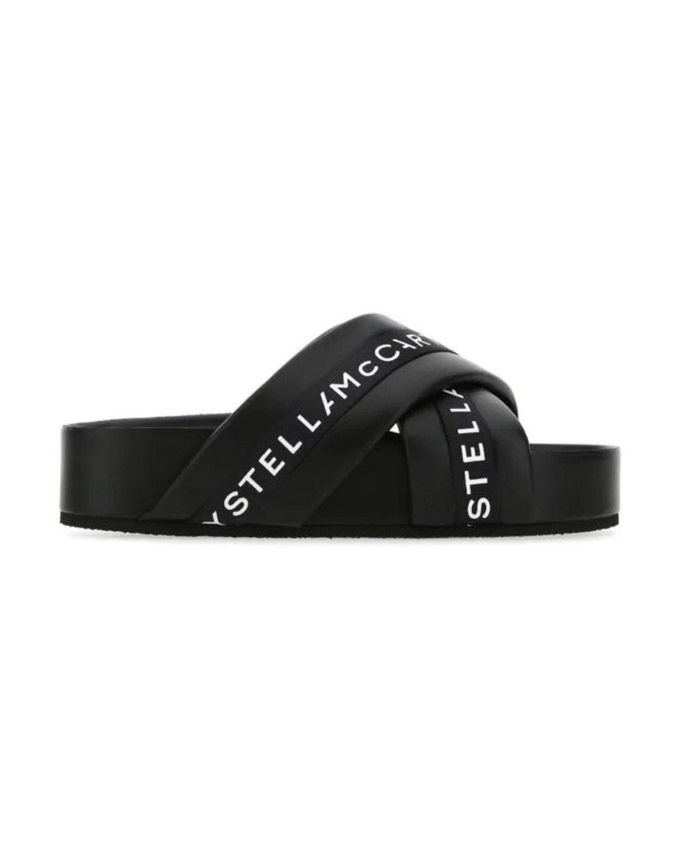 Stella Mccartney Black Polyethylene Slippers Flats