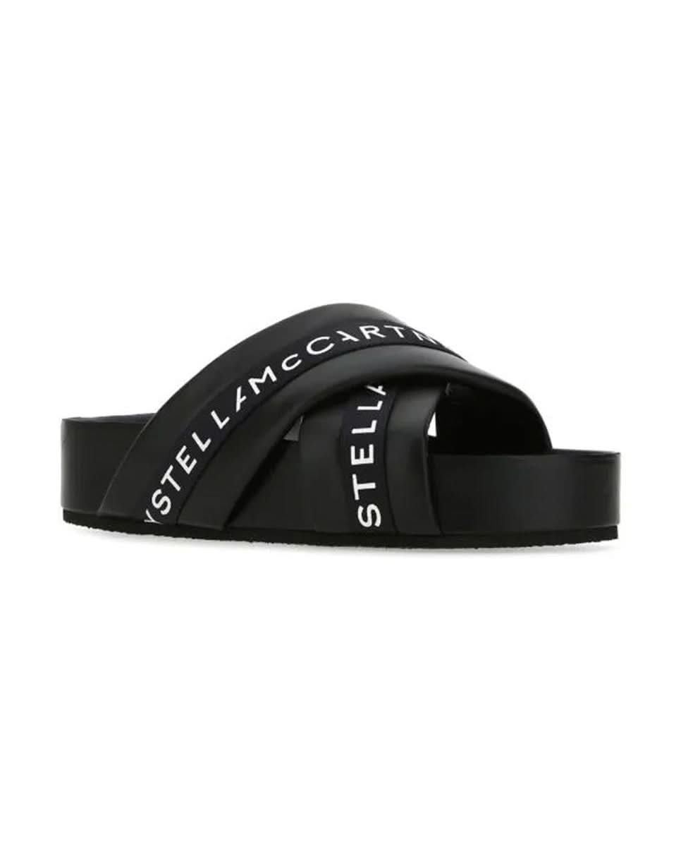 Stella Mccartney Black Polyethylene Slippers Flats