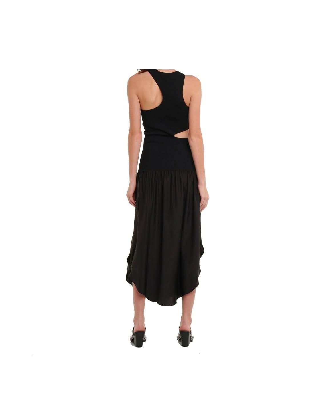 Stella Mccartney Black Silk Dress Dresses