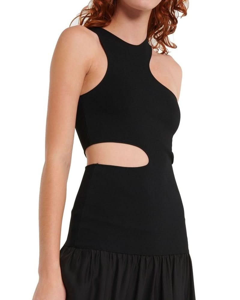Stella Mccartney Black Silk Dress Dresses