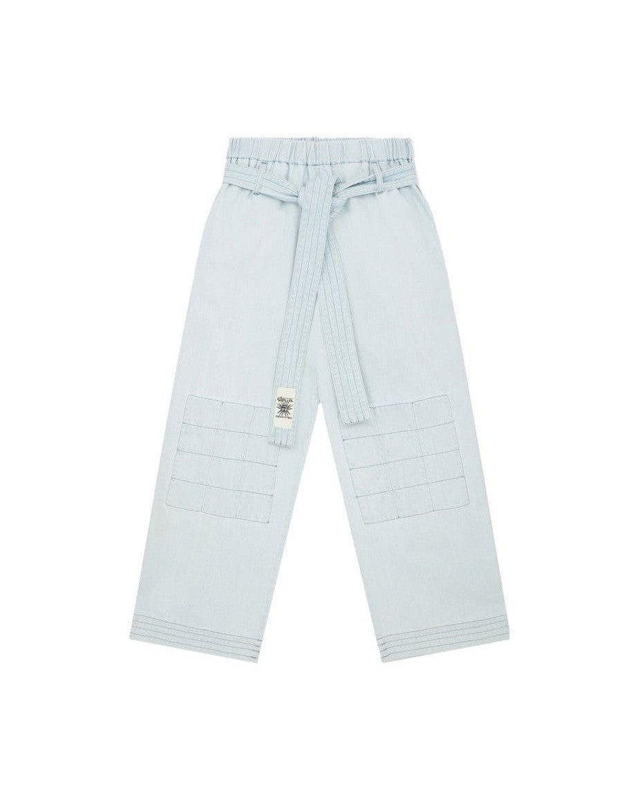 Stella Mccartney Blue Cotton Pant Pants
