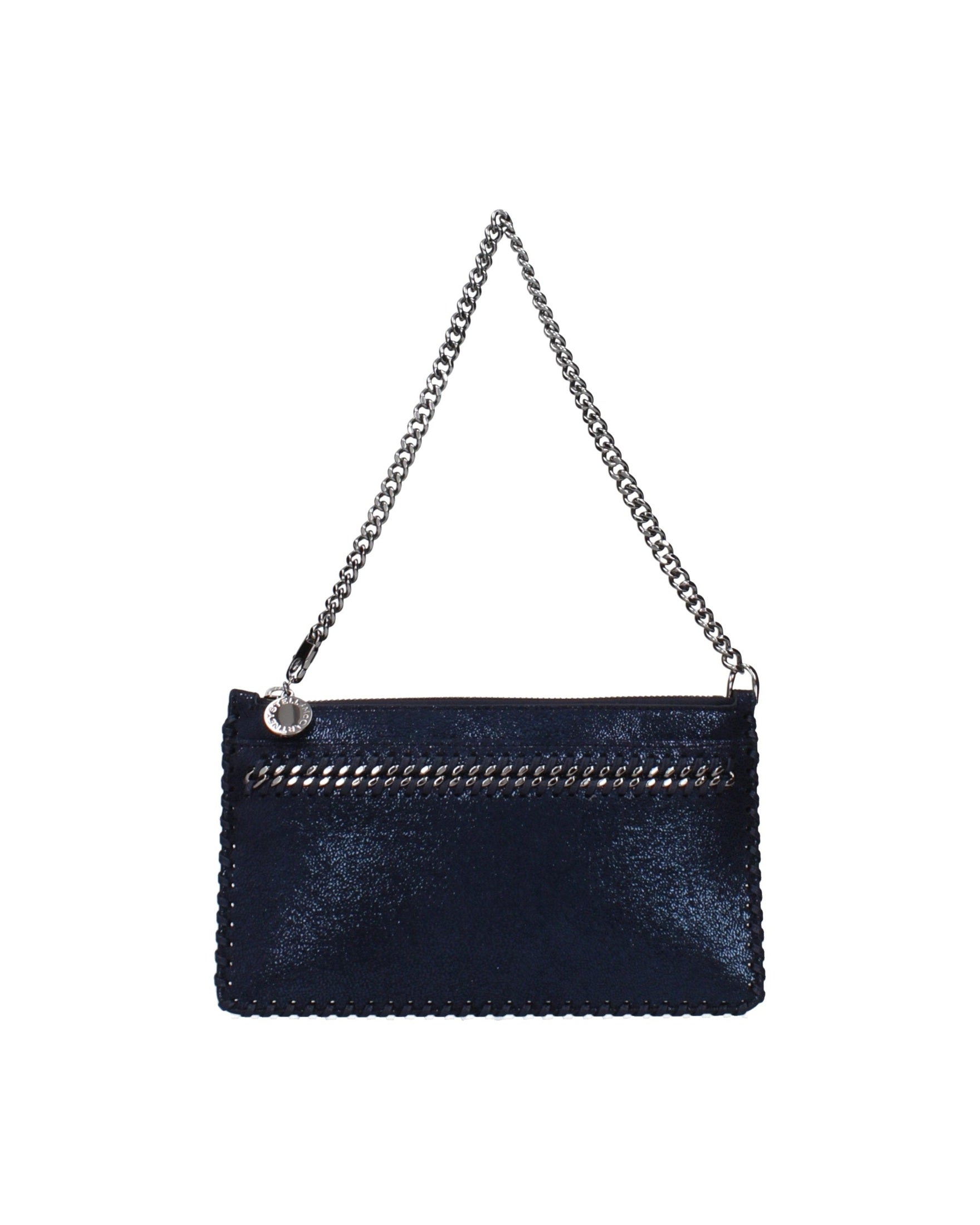 Stella Mccartney Blue Leather Clutch Bag Glam Steals