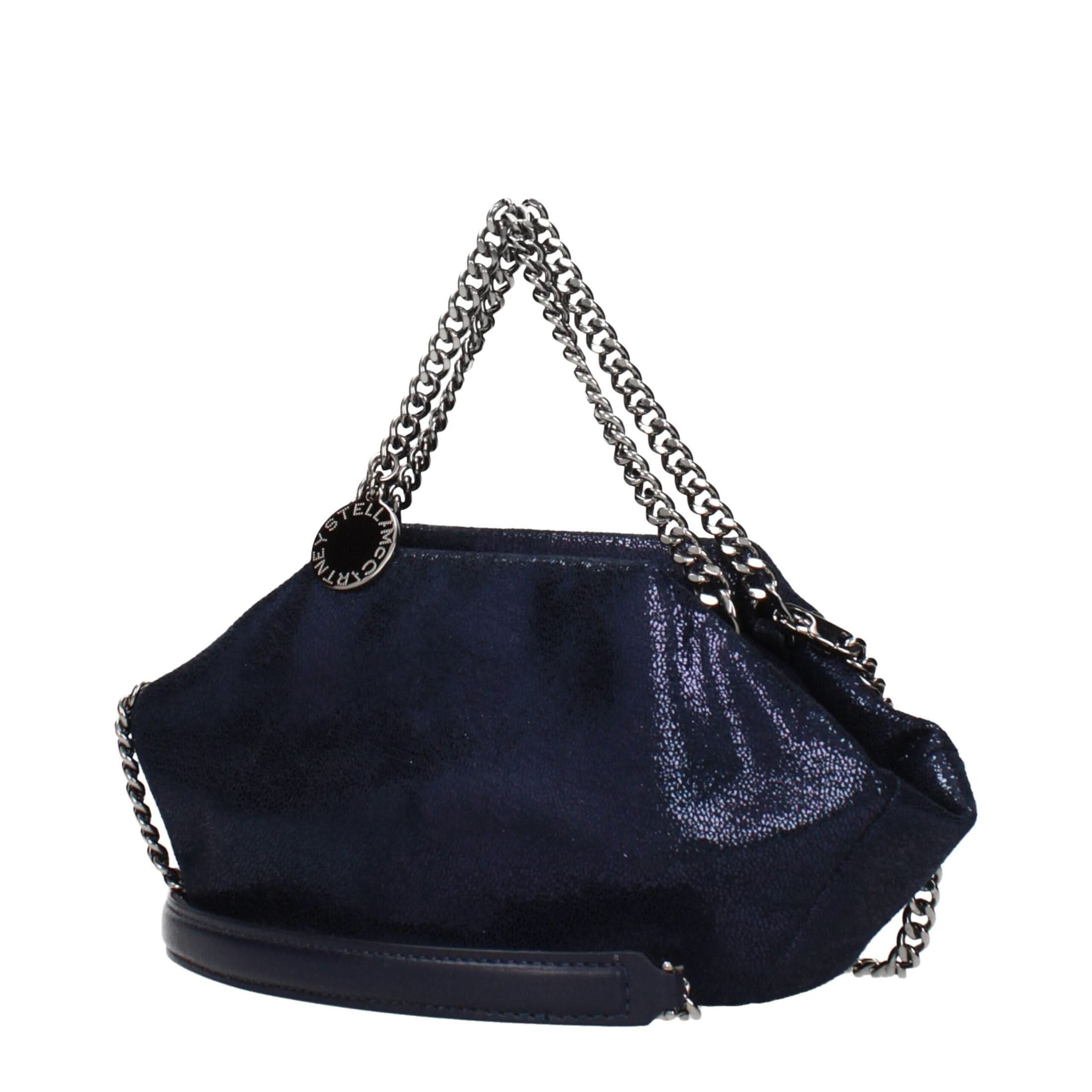 Stella Mccartney Blue Leather Handbag Shoulder Bags