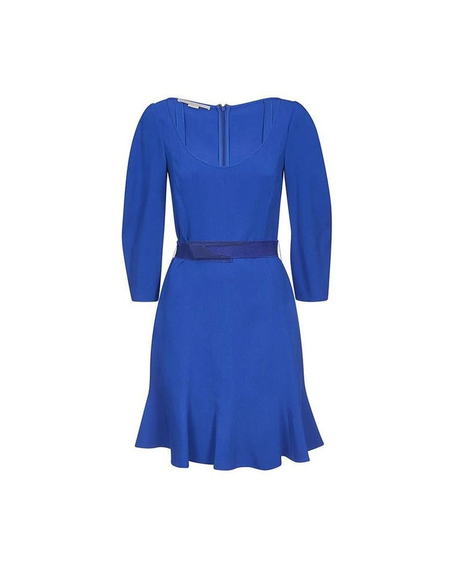 Stella Mccartney Blue Viscose Dress Glam Steals