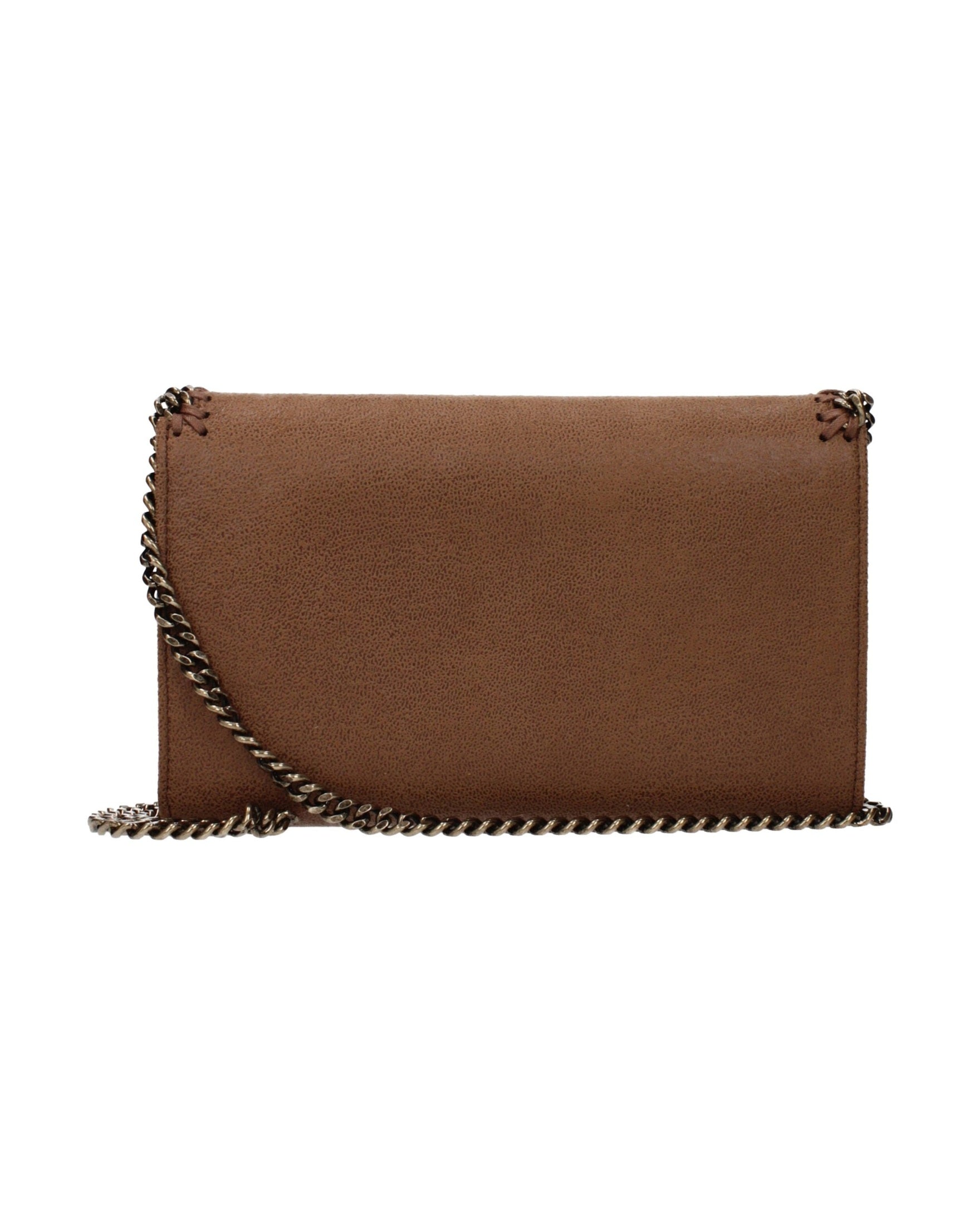 Stella Mccartney Brown Leather Clutch Bag Glam Steals